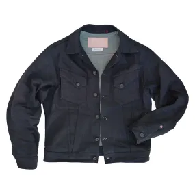 Hypoallergenic Interior Layer Cowboy Jacket - NOS Black Coated Denim - Warehouse