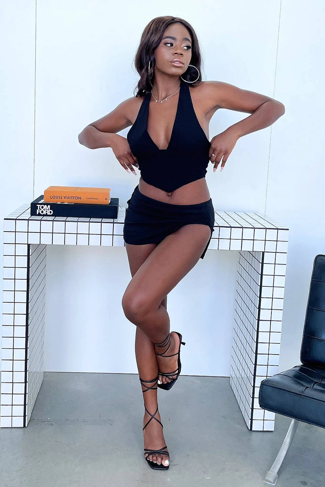 Limited Quantity Ingrid Mini Skirt - Black