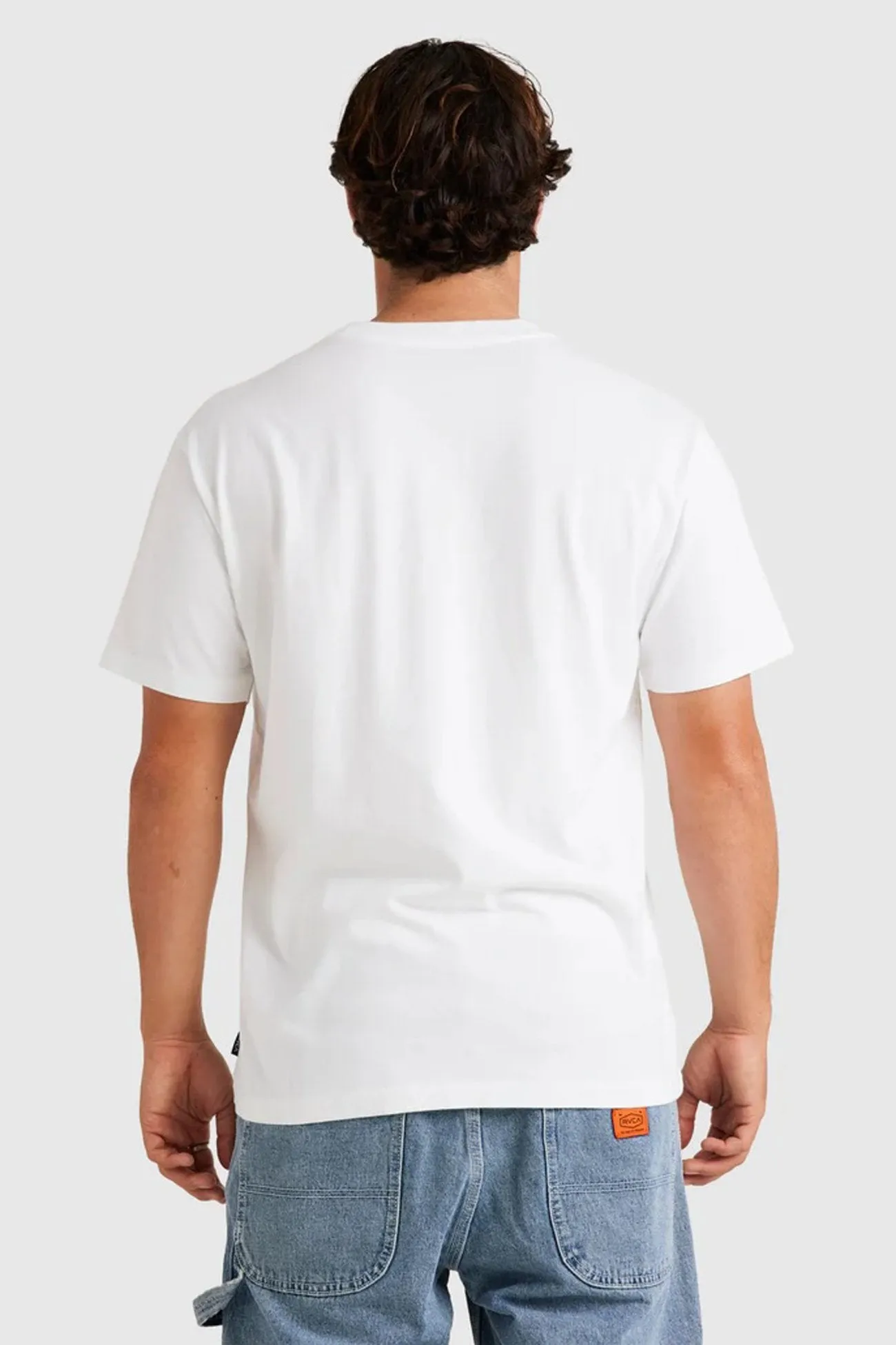 Downtown Short Sleeve Tee White TaglessLabel Lightweight Weave
