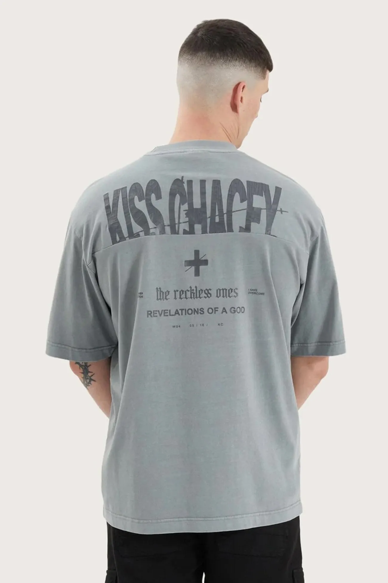 Wright Oversized Tee Pigment Neutral Grey OrganicCottonBlend