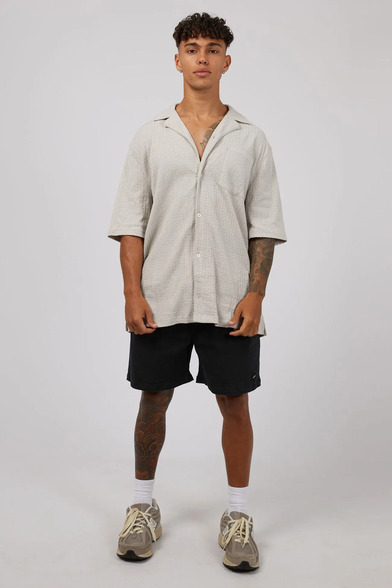 VentilatedBackPanel Otta Short Sleeve Shirt Grey