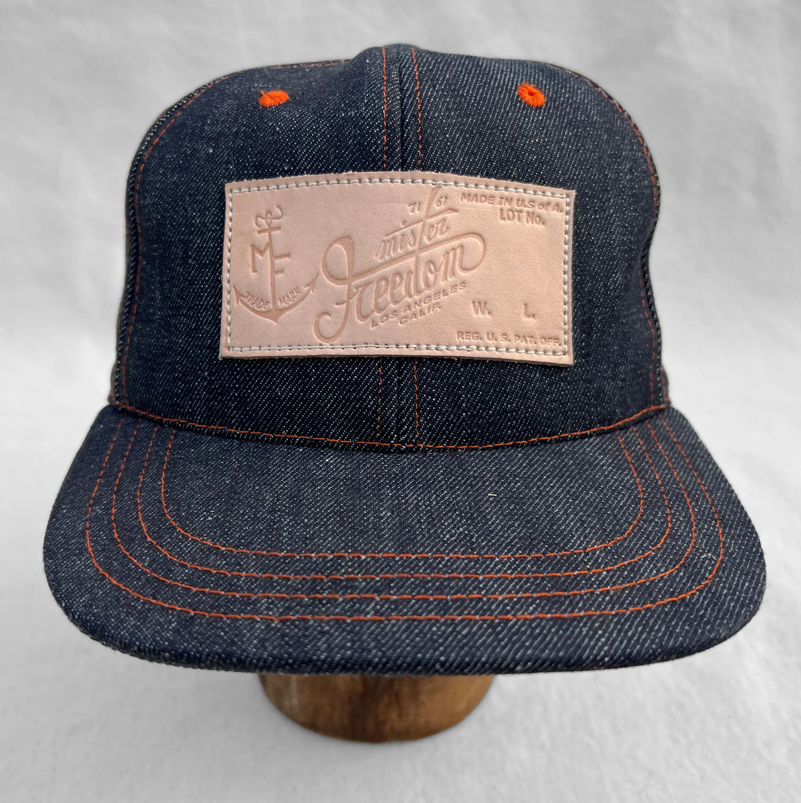 Snapback Cap 6P - NOS Cone Denim "Californian" Relaxed Design Style