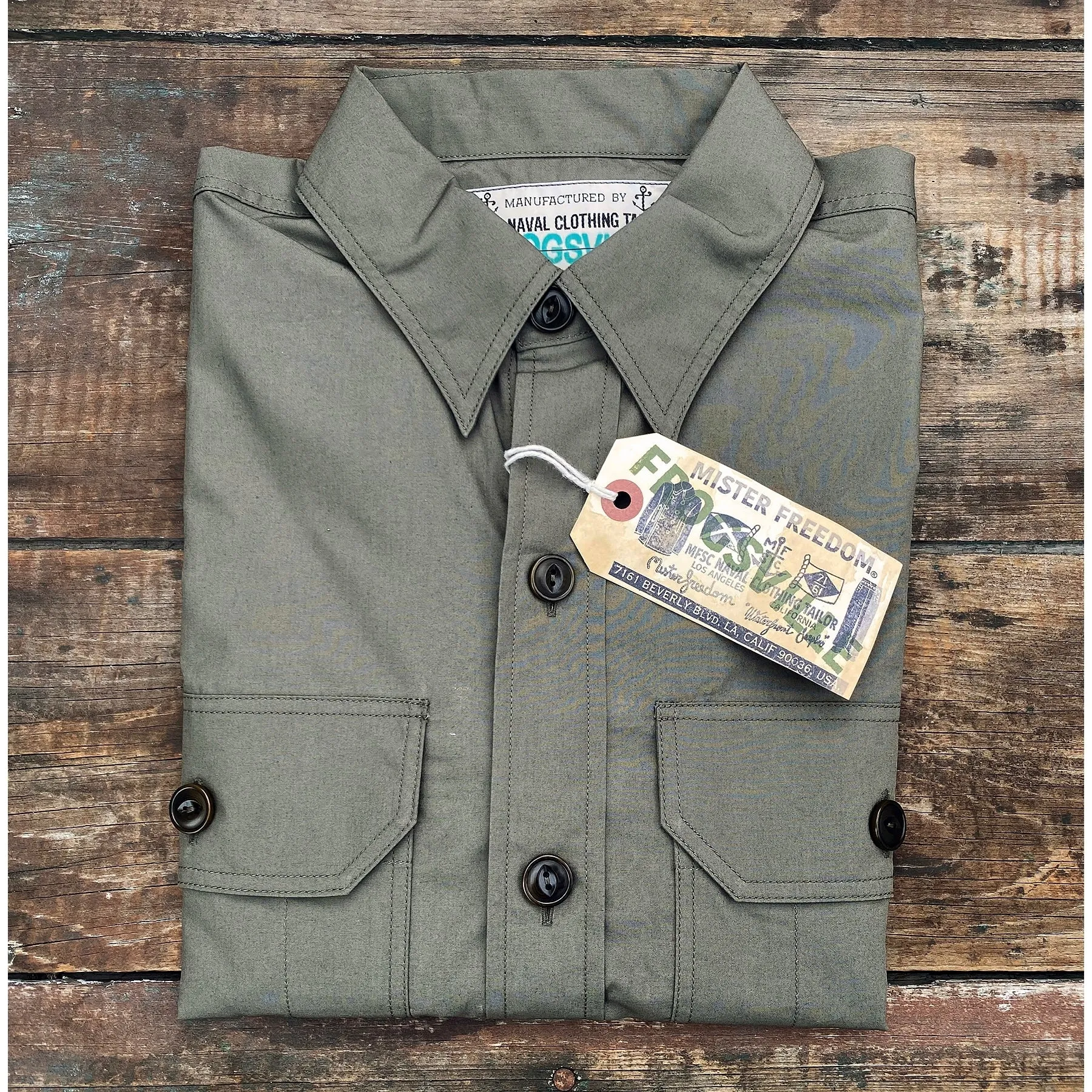 Snipes Shirt - OD Cotton Poplin Polished Look