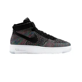 Nike Air Force 1 Mid Flyknit 'Multi-Color Black' (2016) Flexible Rubber Sole