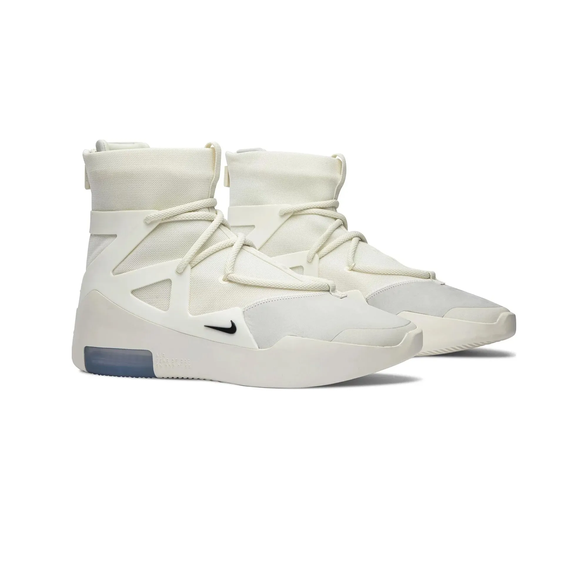 Breathable Weave Extended Width Options Nike Air Fear Of God 1 'Sail Black' (2019)