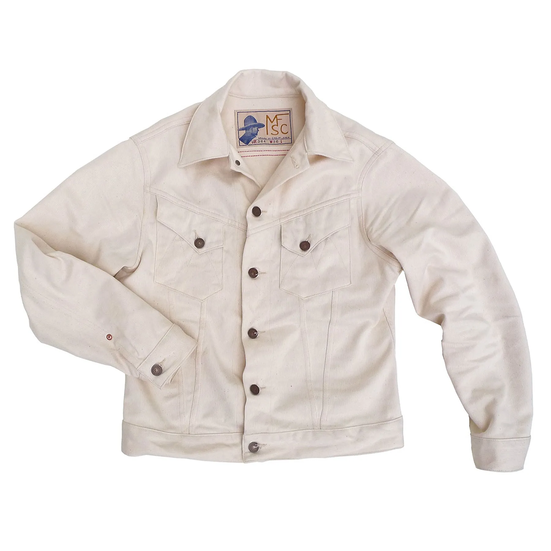 Cowboy Jacket - Wheat Pique - Warehouse Weather Friendly