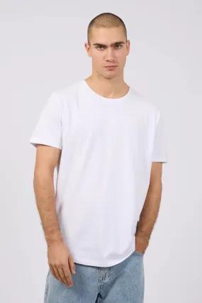 Tail Tee White Microfiber texture