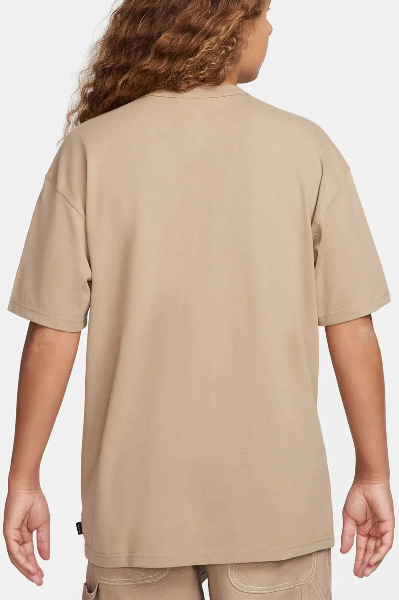 Self Fabric Tie Nike Sportswear Premium Essentials Tee Khaki