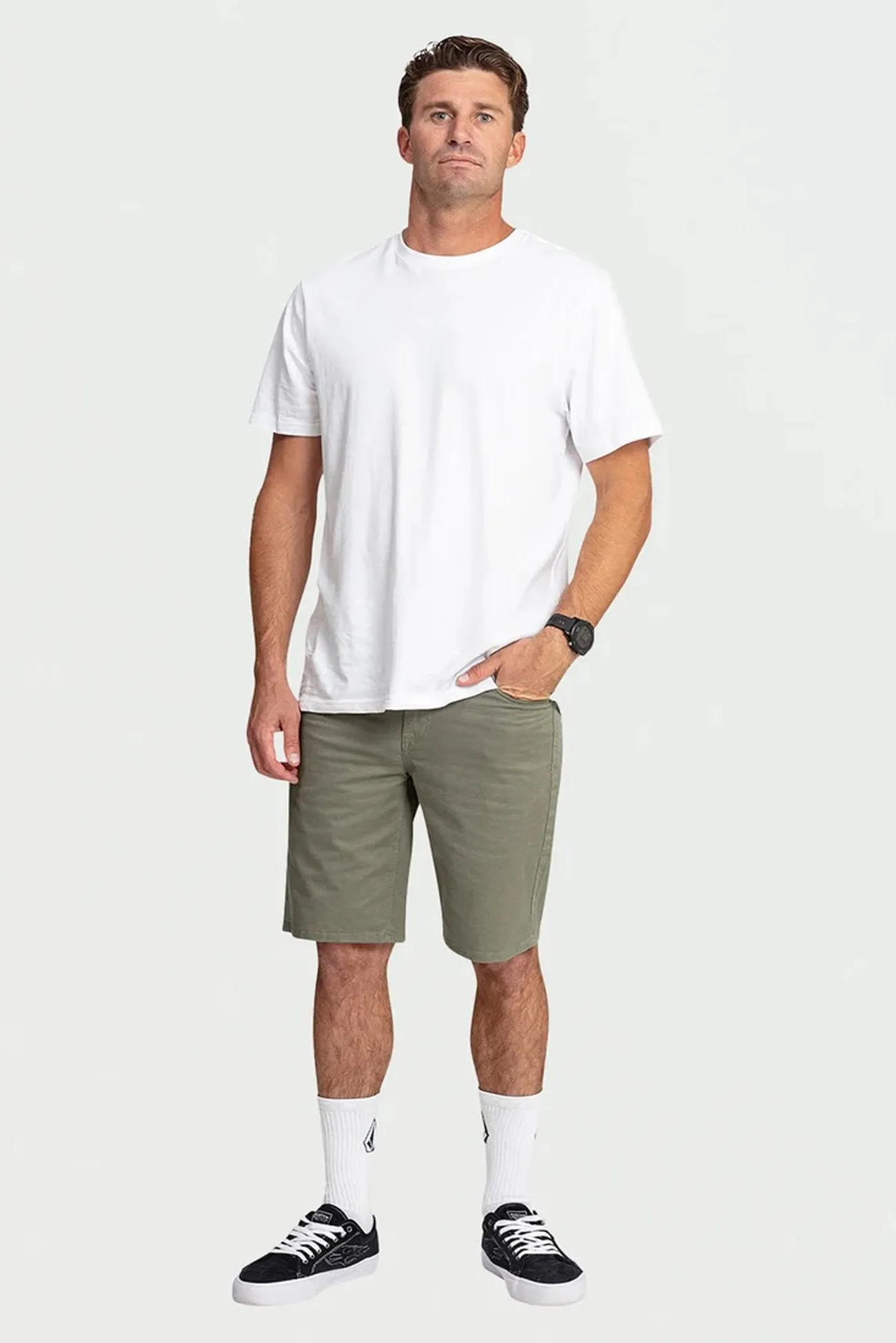 Full Coverage Effortless Fit Solver Lite 5 Pock Short 19" Brindle