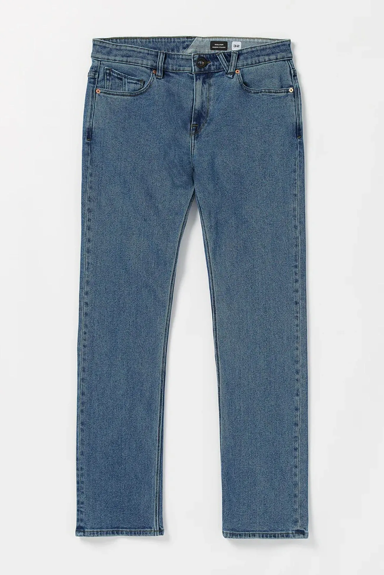 Office Wear Full Comfort Solver Modern Fit Jean Washed Blue