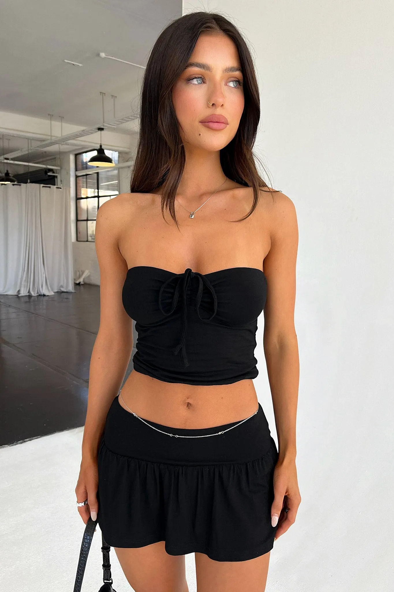Low Maintenance Fabric Sorano Skort - Black