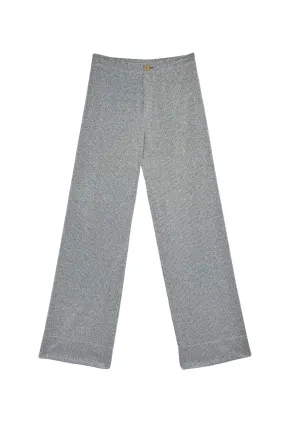 Sparkle Trousers - Silver Fitted Style ThermalInsulation