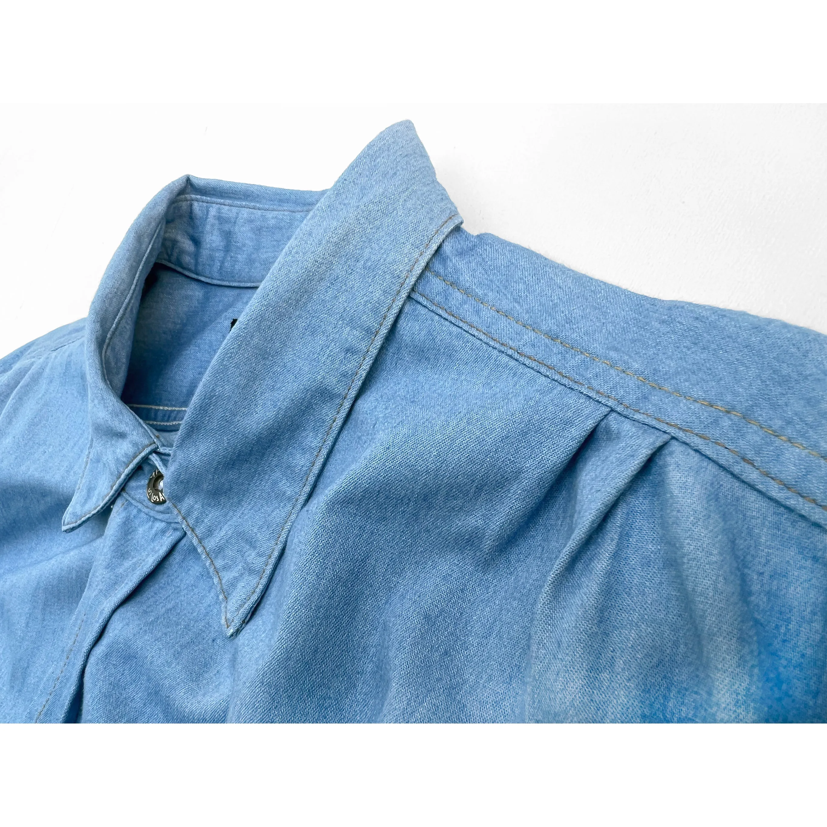 Gender Neutral Sportsman Shirt -  IceBlu denim