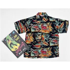 Dynamic Design Structured Shoulder Support Rock 'n' Roll Shirt "Action Packed" Type II - Black