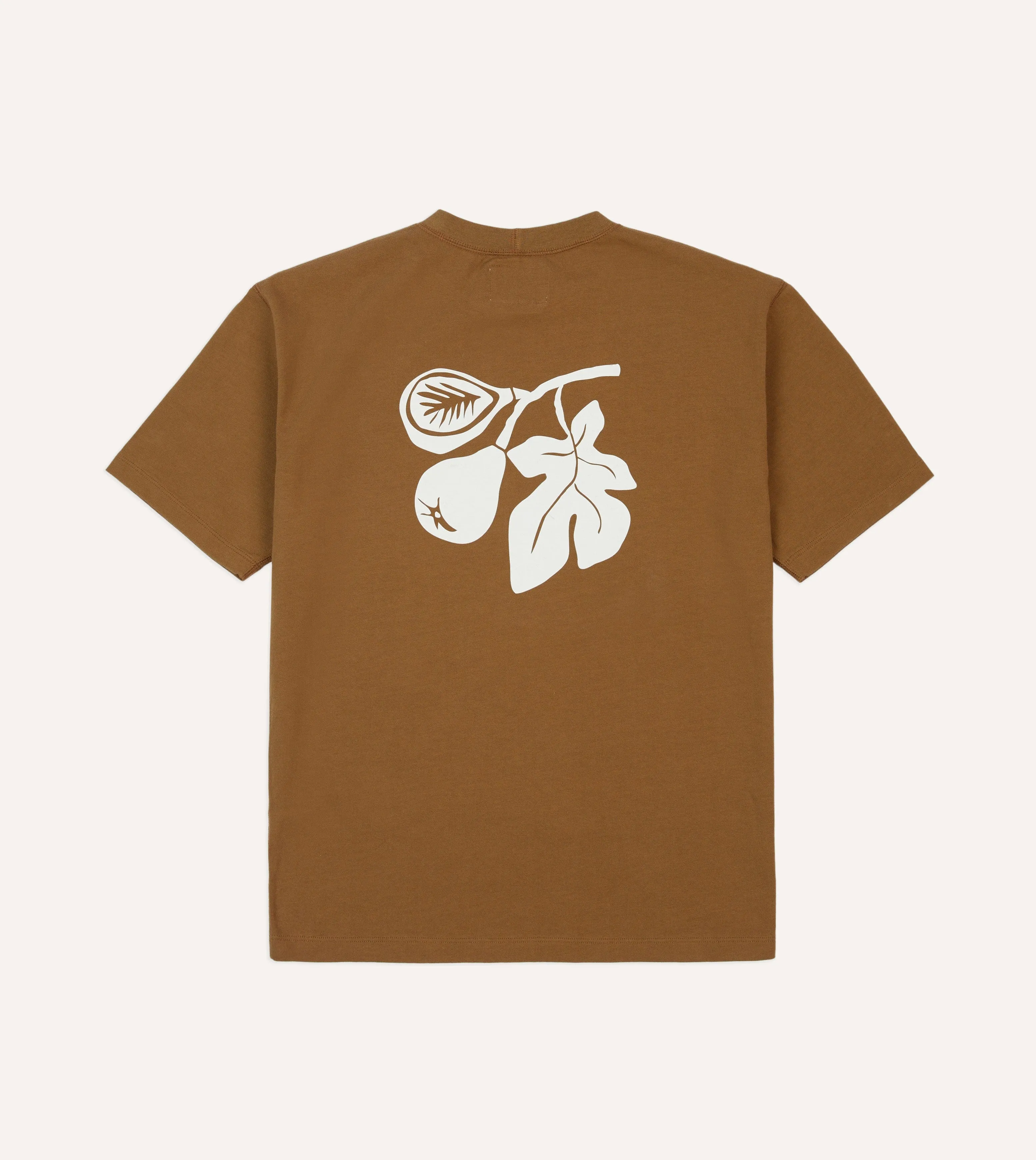 St. JOHN by Drake's Fig Print Tobacco Short-Sleeve Hiking T-Shirt Eco Friendly Material