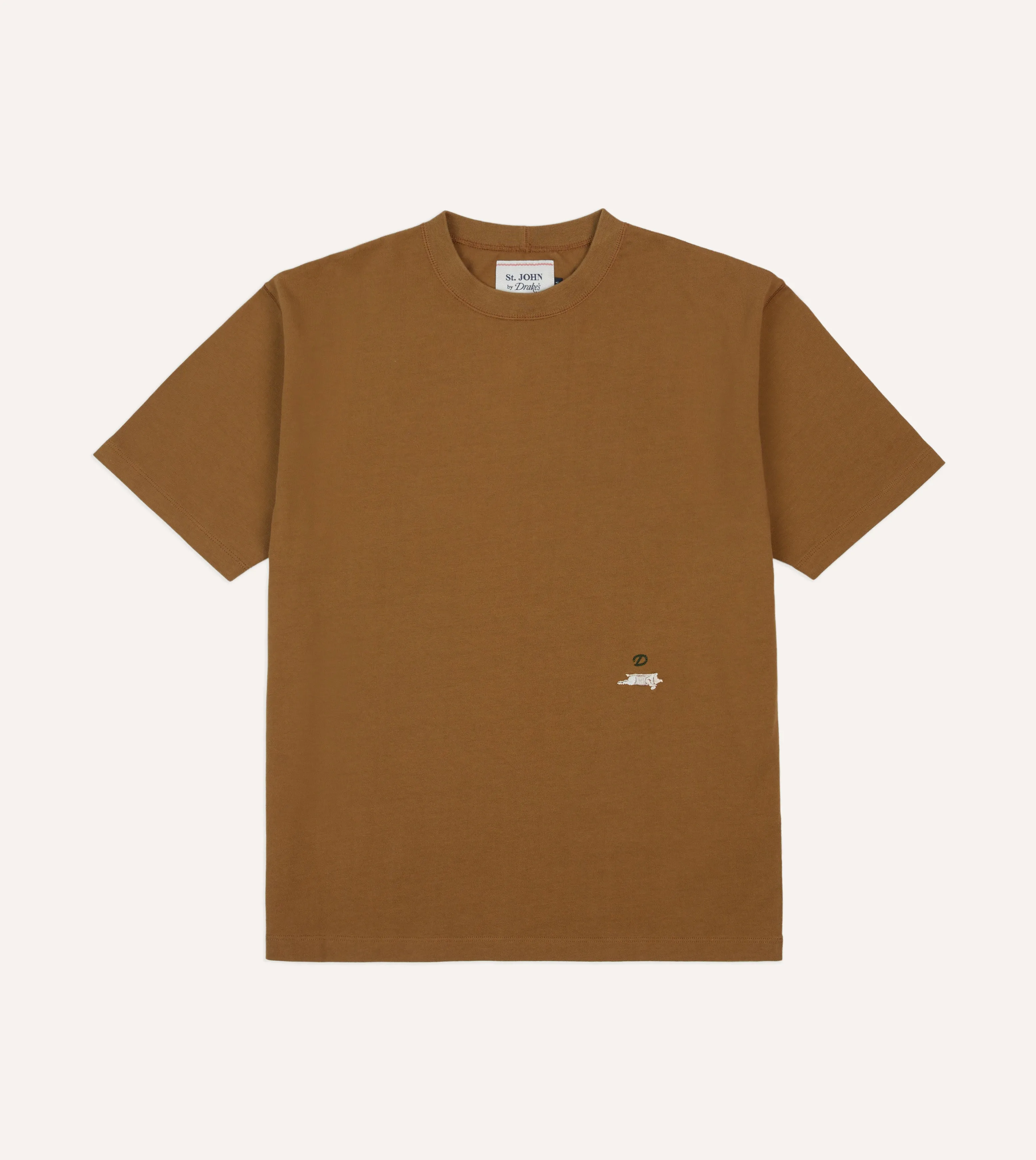 UV resistant Chill Comfort St. JOHN by Drake's Fig Print Tobacco Short-Sleeve Hiking T-Shirt
