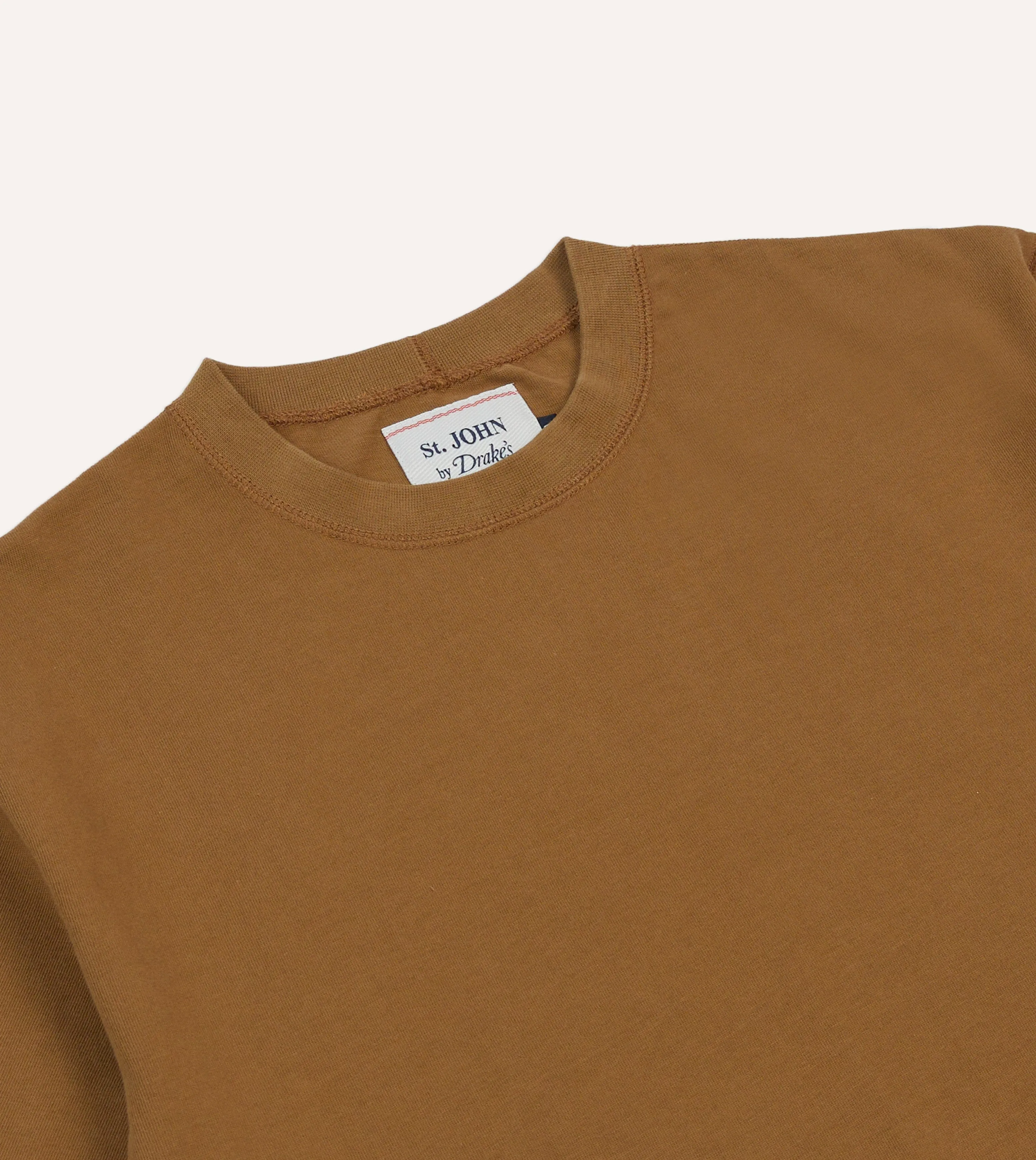 St. JOHN by Drake's Fig Print Tobacco Short-Sleeve Hiking T-Shirt Summer Style