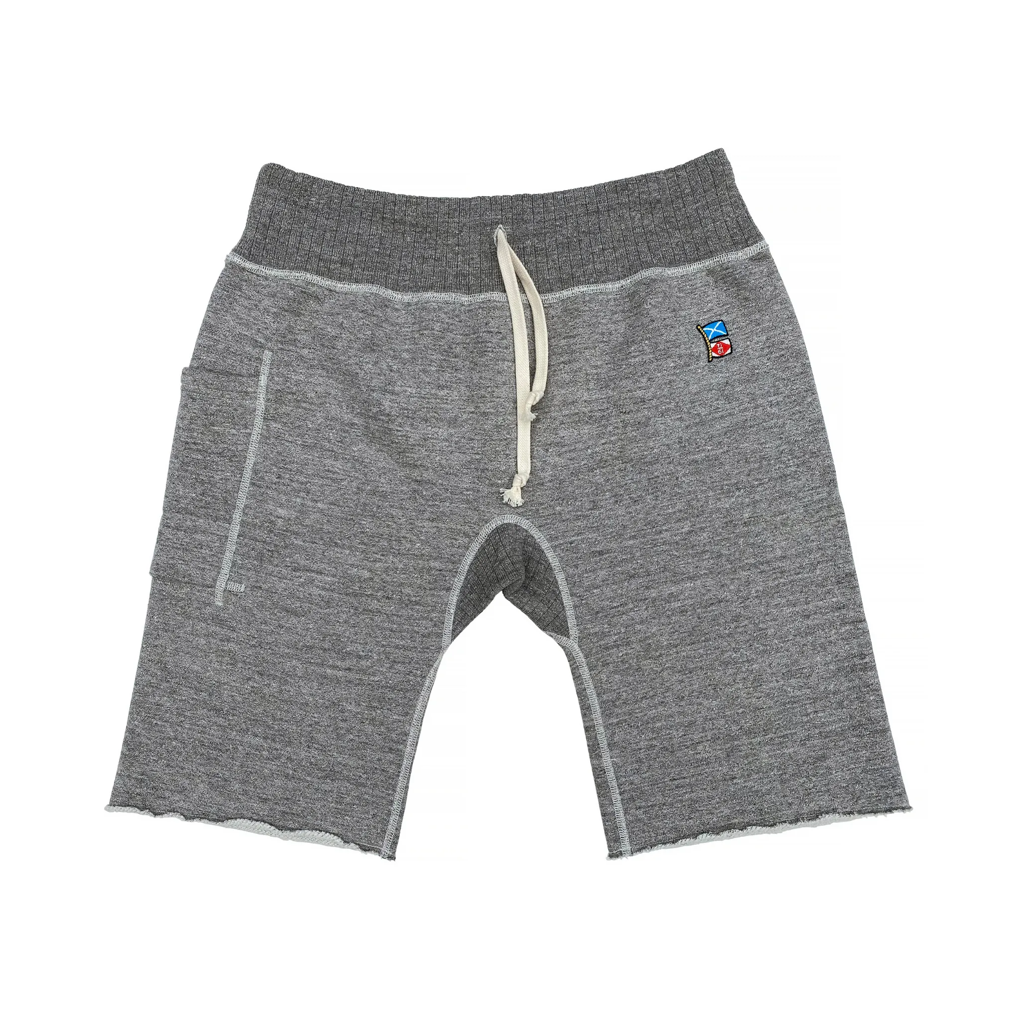 SWEATPANTS CUT-OFFS - Heather Grey Water Resistant Finish