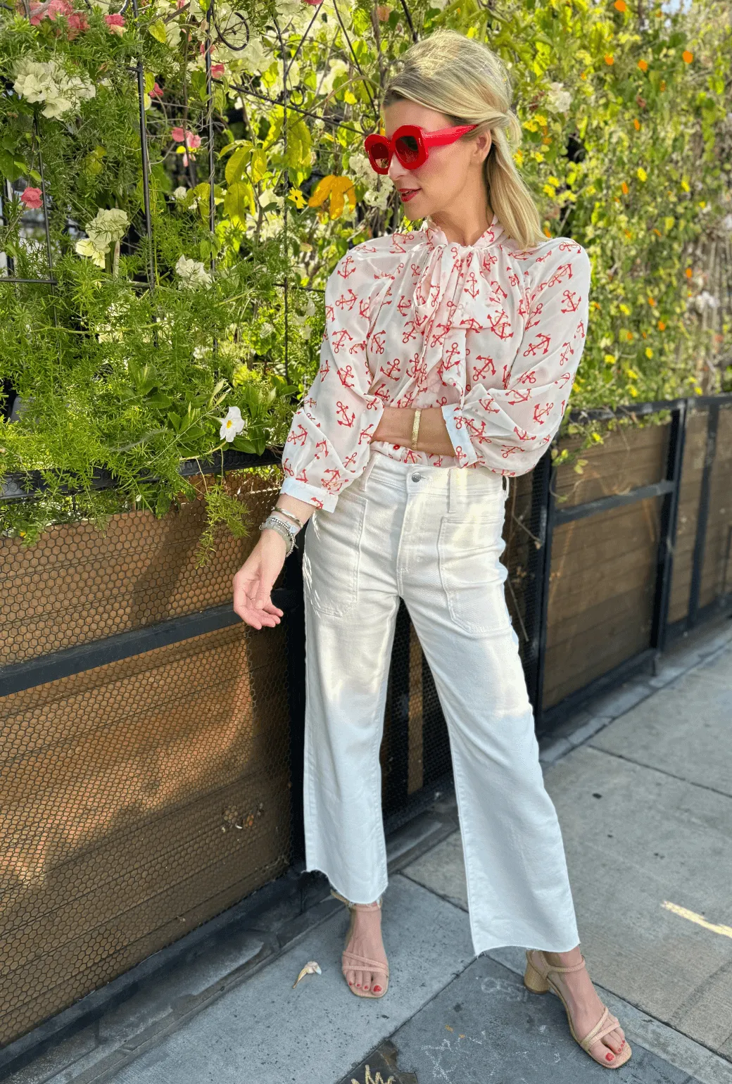 No Frills Fit Heat Friendly High Rise Sailor Jeans - Off White
