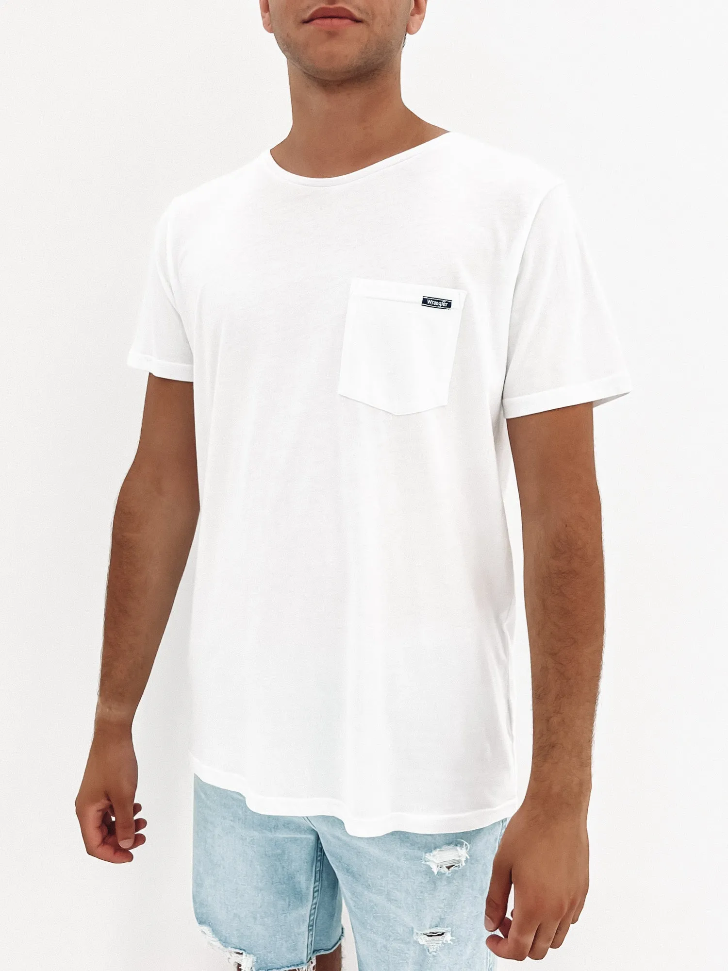 Stomper Tee White Classic Crew Neck