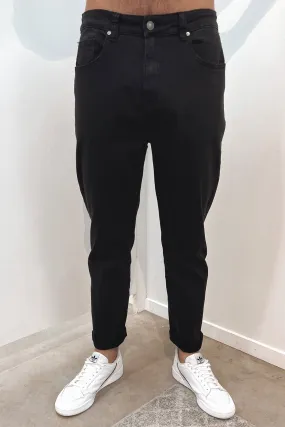 Layered Panel Design Erasable Logo Patch A2 Soho Jean Washed Black