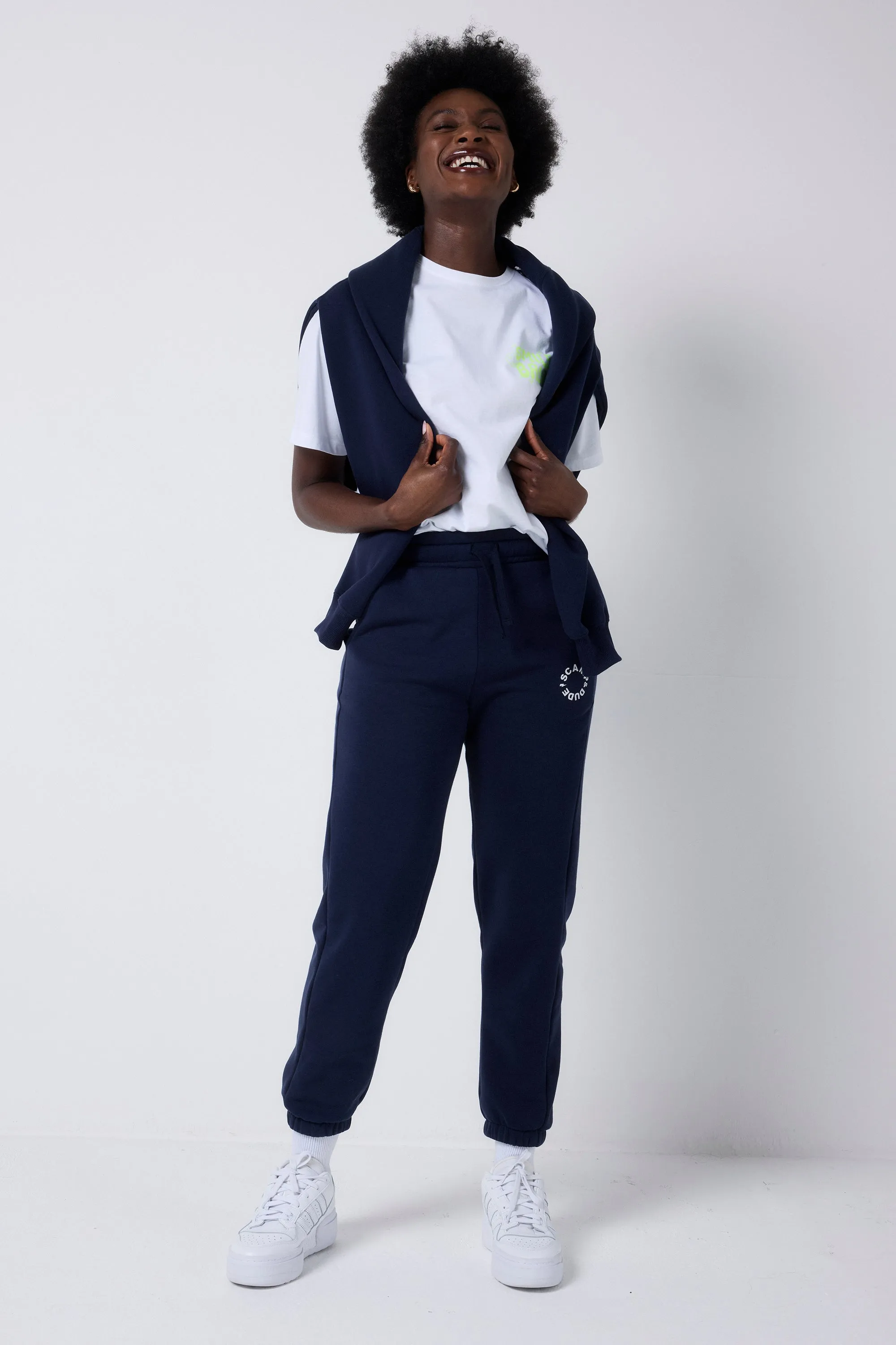 StretchWaistband Body Ready Navy Scamp & Dude Logo Joggers