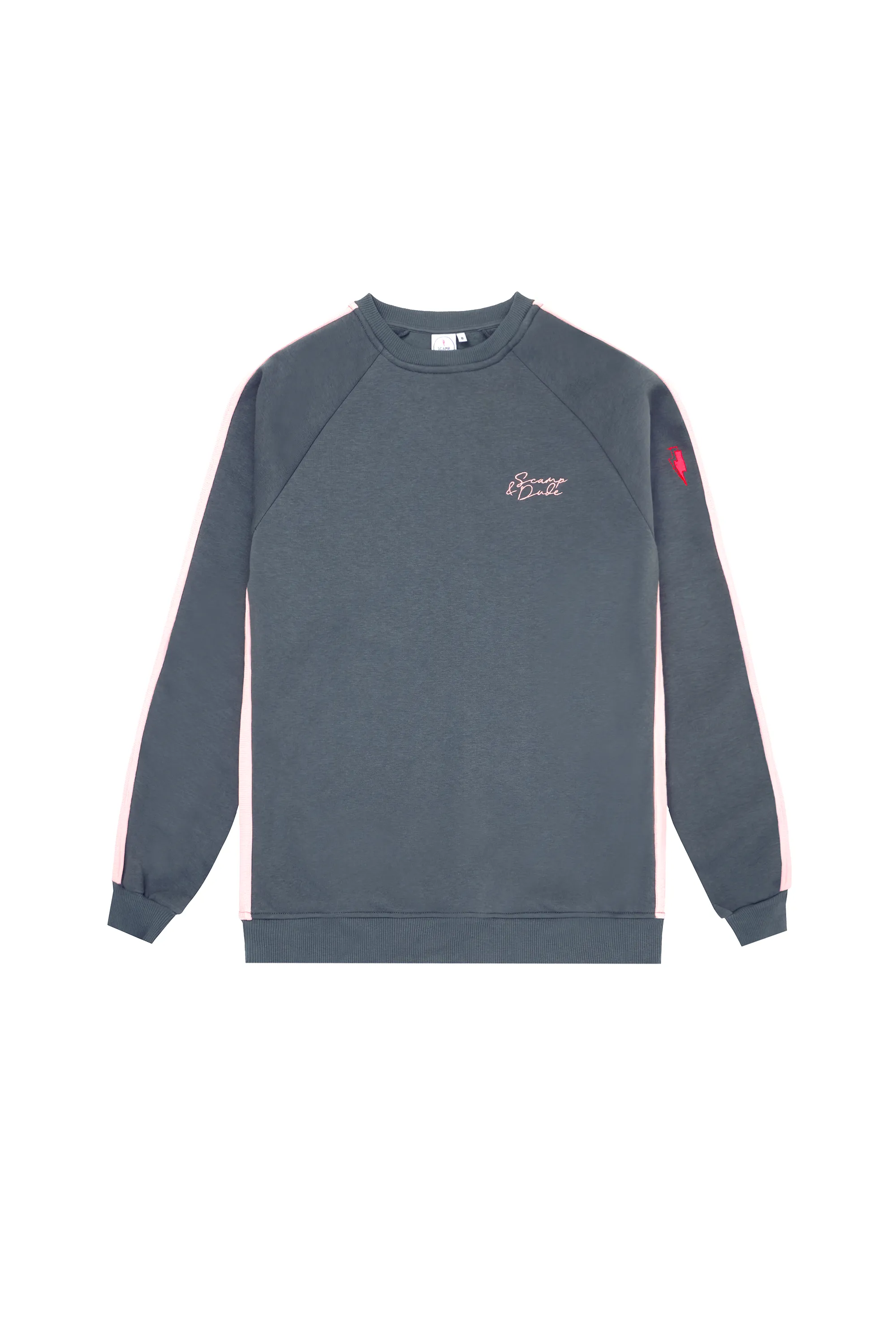 Khaki with Pink Colourblock Relaxed Sweatshirt Travel Companion birthday wear