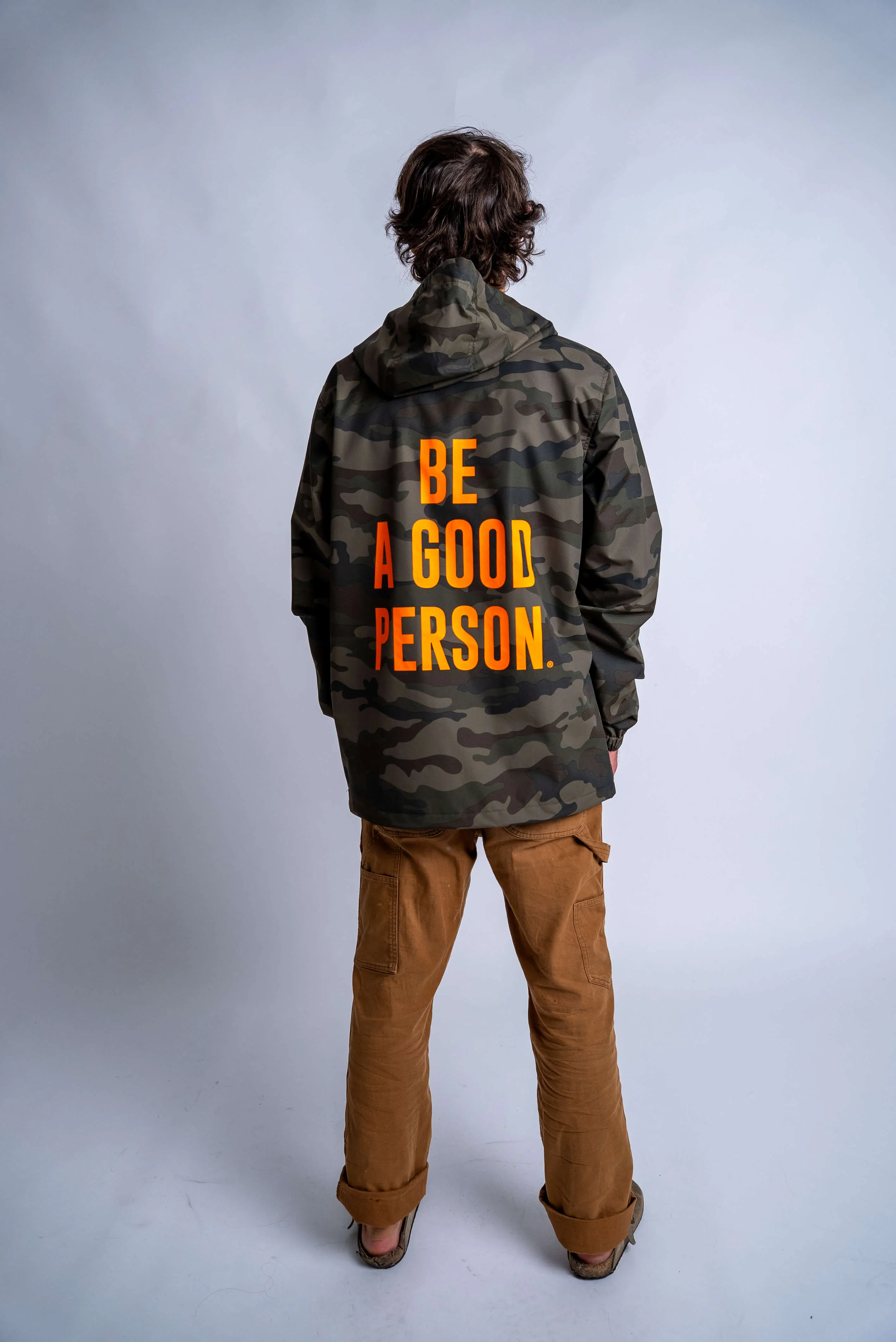 senior option Signature Anorak - Camo/Hunter Orange
