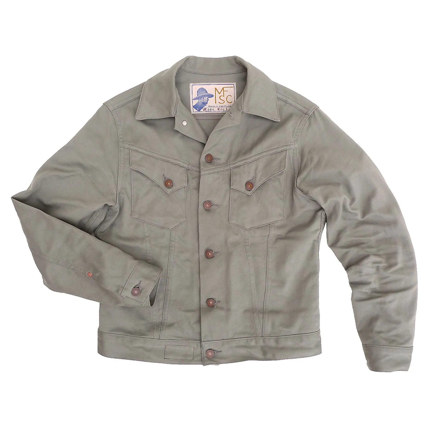 Weatherproof Zipper Closure Cowboy Jacket - Sage Pique