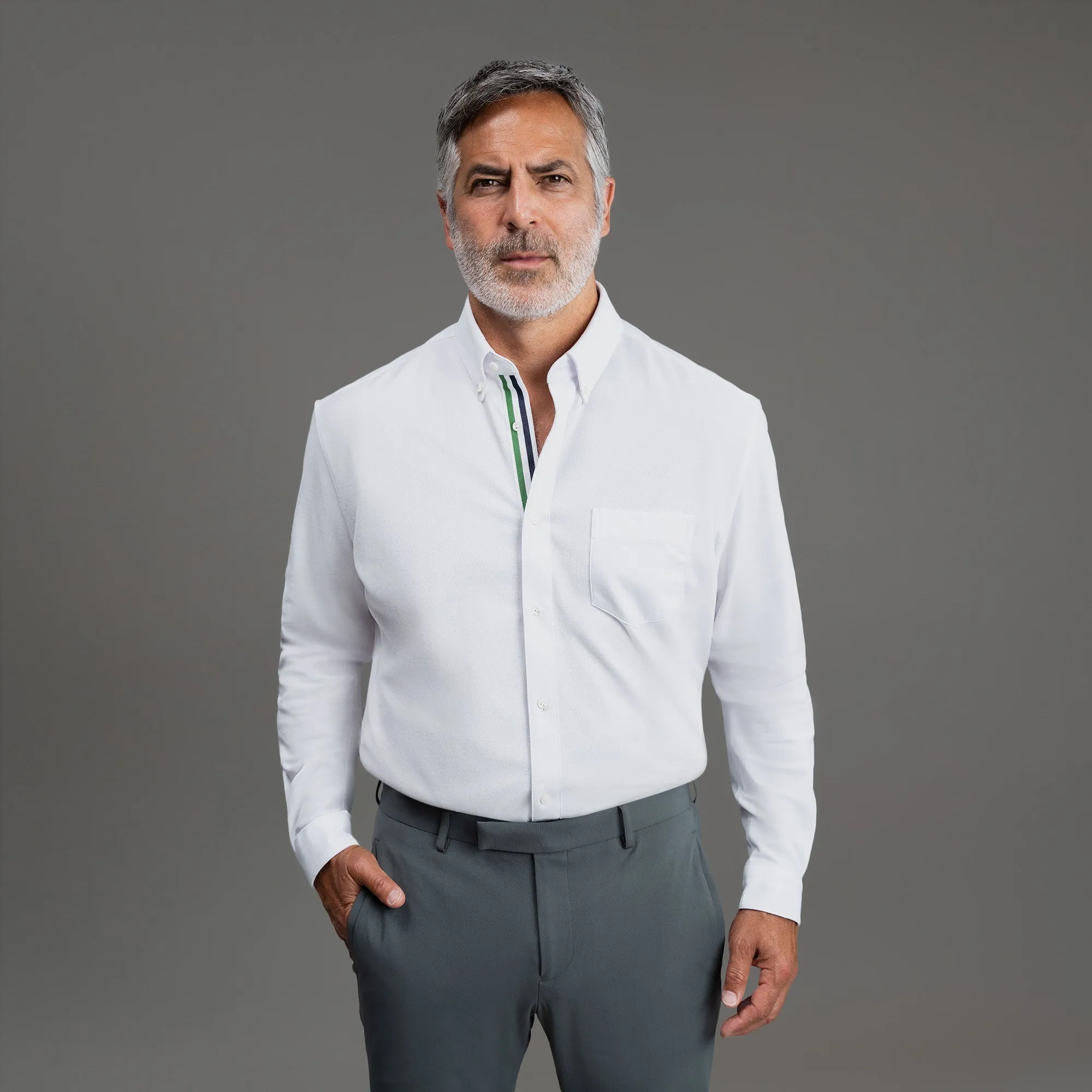 shopping spree Stretch Oxford Mercer Shirt (Ribbon)