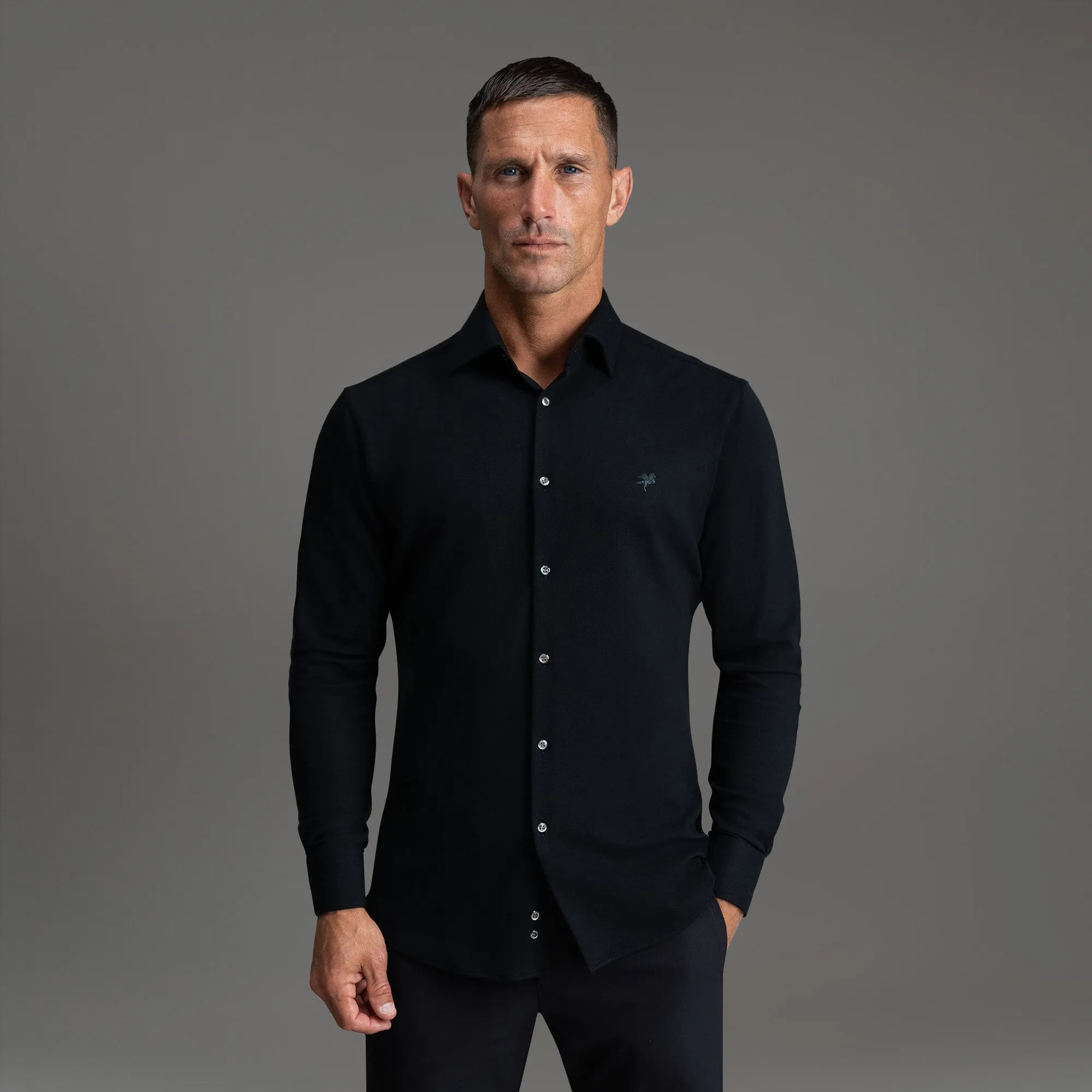 Stretch Oxford Spread Shirt Tropical theme Conference Appropriate