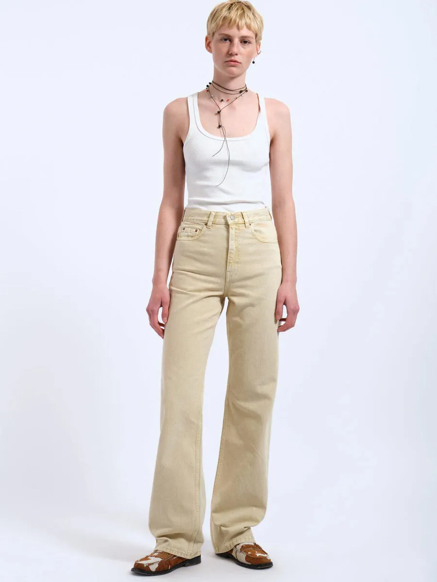 Bootcut shape Body Shape DR DENIM ECHO JEAN - BUFF YELLOW