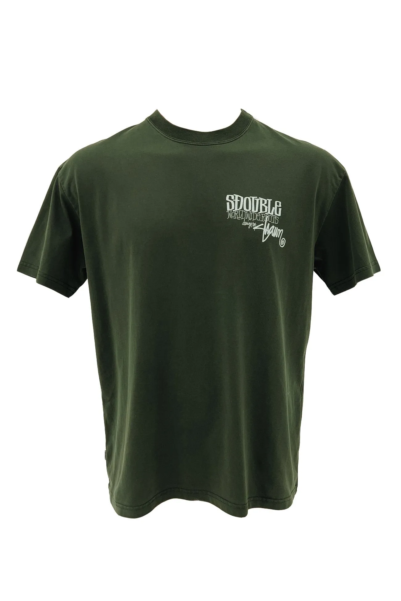 BoxyCrop World Wide Roots Tee Washed Forest