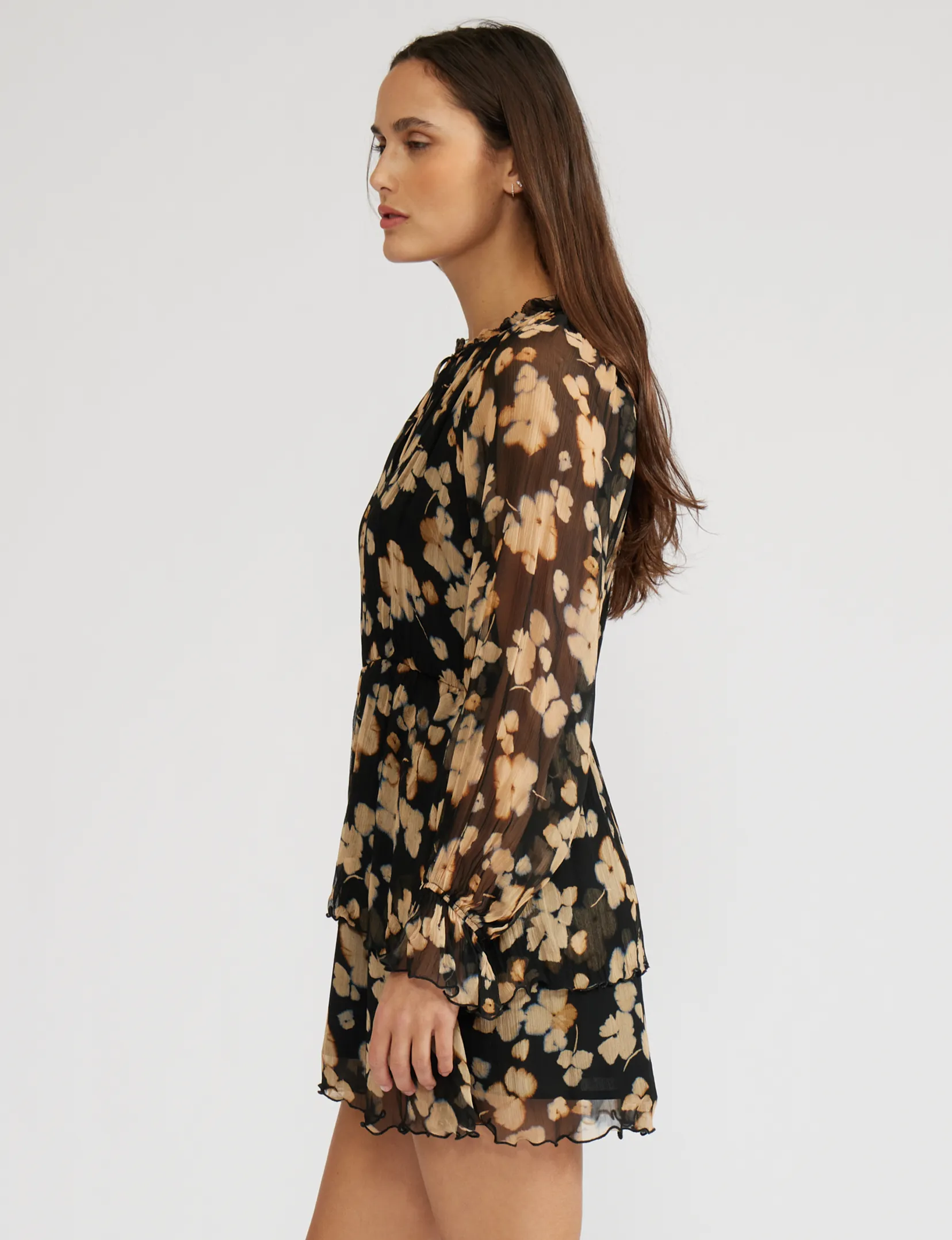 Subtle Flex Santino Mini Dress, Black/Beige