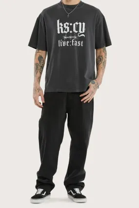 Thunder Street Tee Pigment Black Bonded Seam Innovation