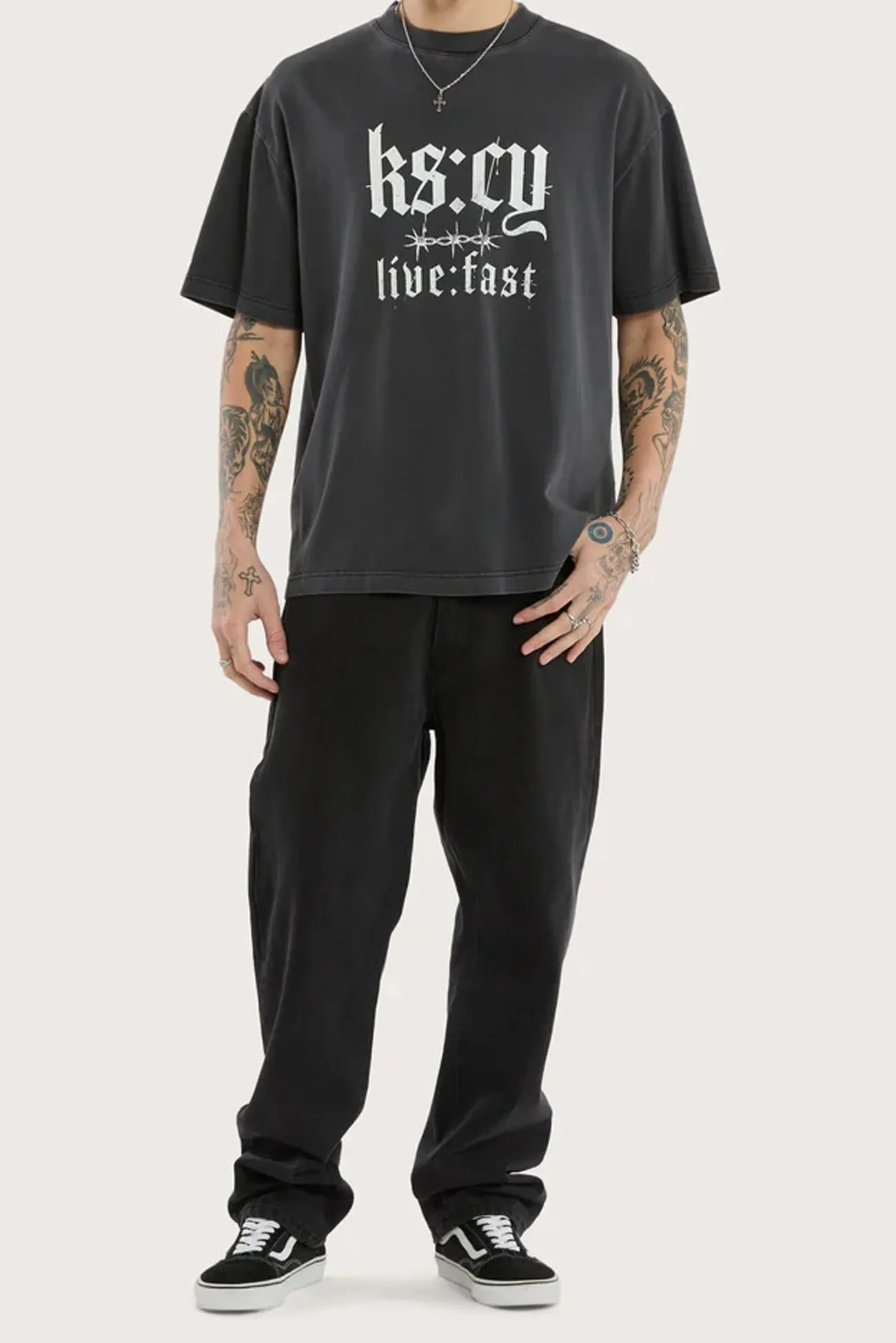 Thunder Street Tee Pigment Black Bonded Seam Innovation