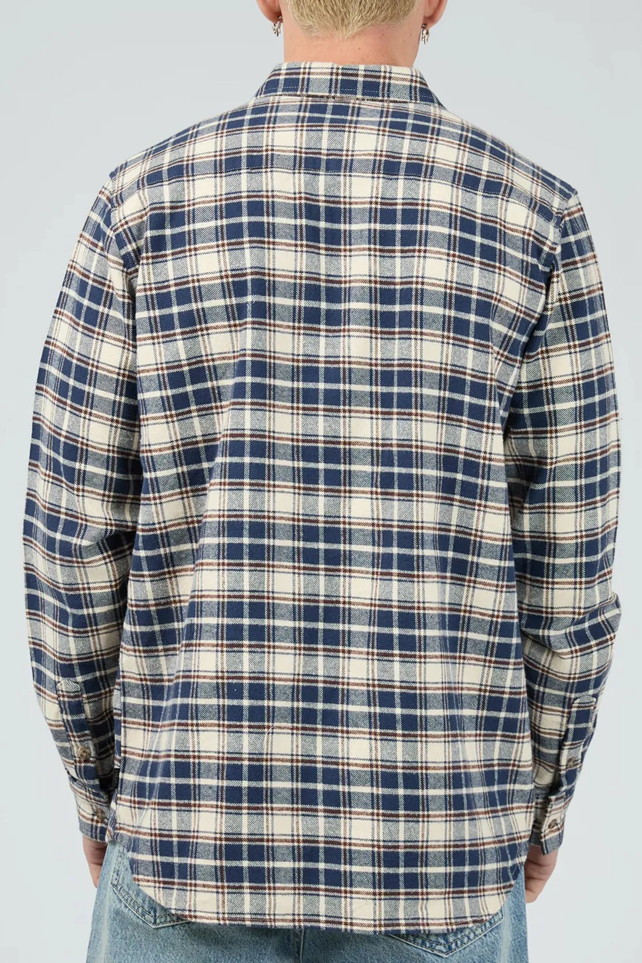 Slacker Shirt Navy Reflective Accent Trim