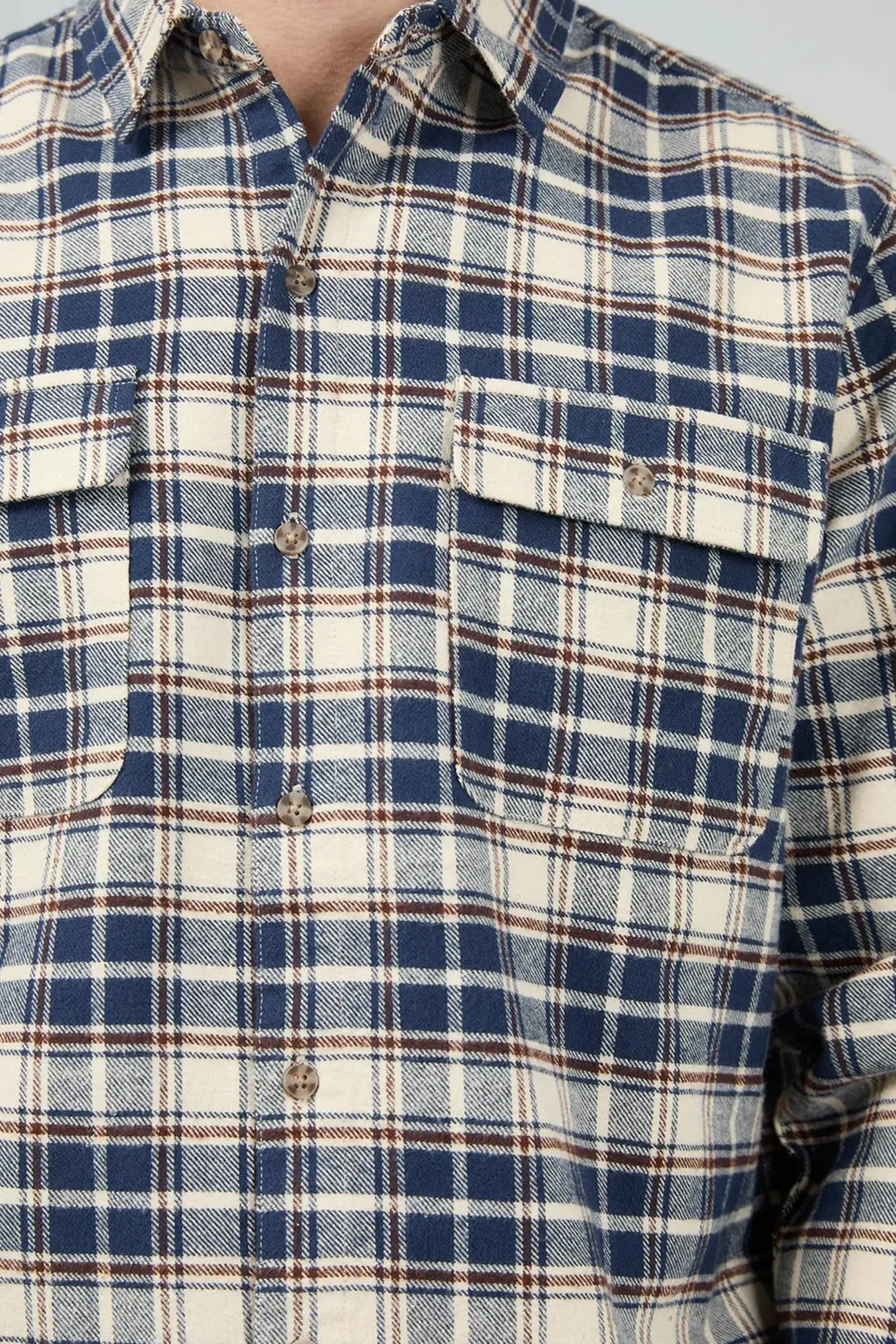 Cozy Sweatshirt Slacker Shirt Navy