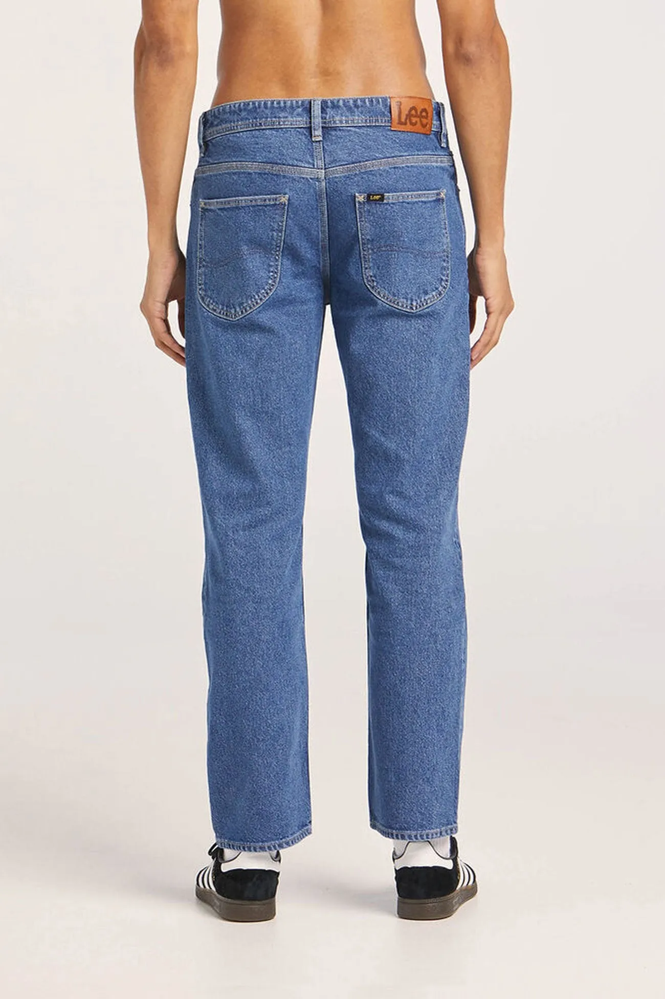 L-Three Straight Jean Satisfaction Indigo Easy Fit Design Quick Dry Fabric
