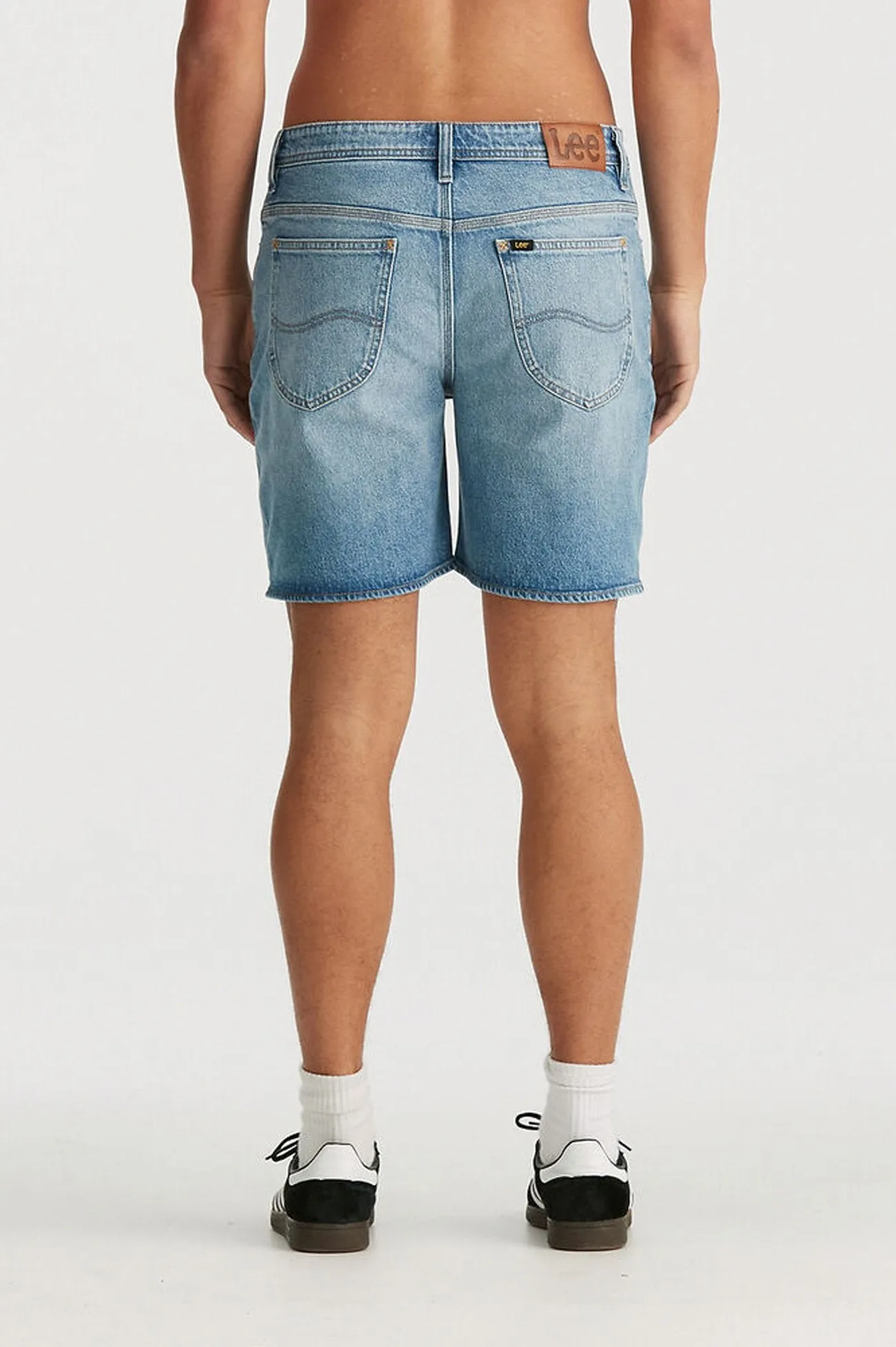 Cozy Stretch Cooling Fabric L-Three Short Groovejet Blue