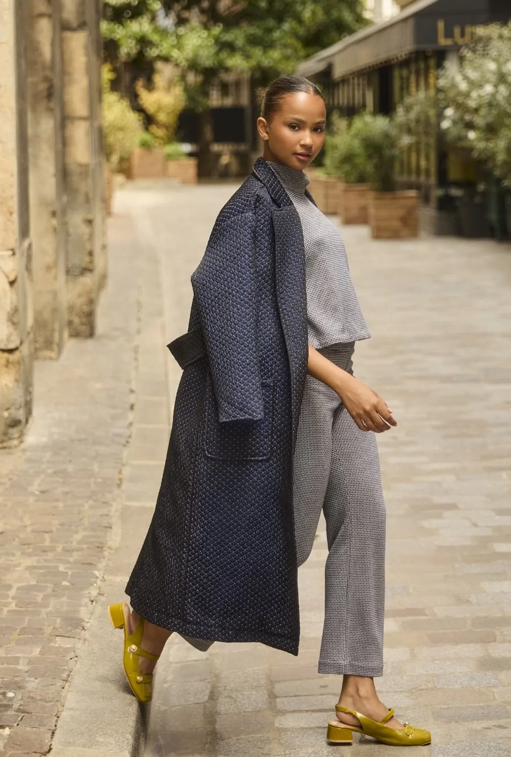 Premium Stretch The Paley Pant - Navy Knit