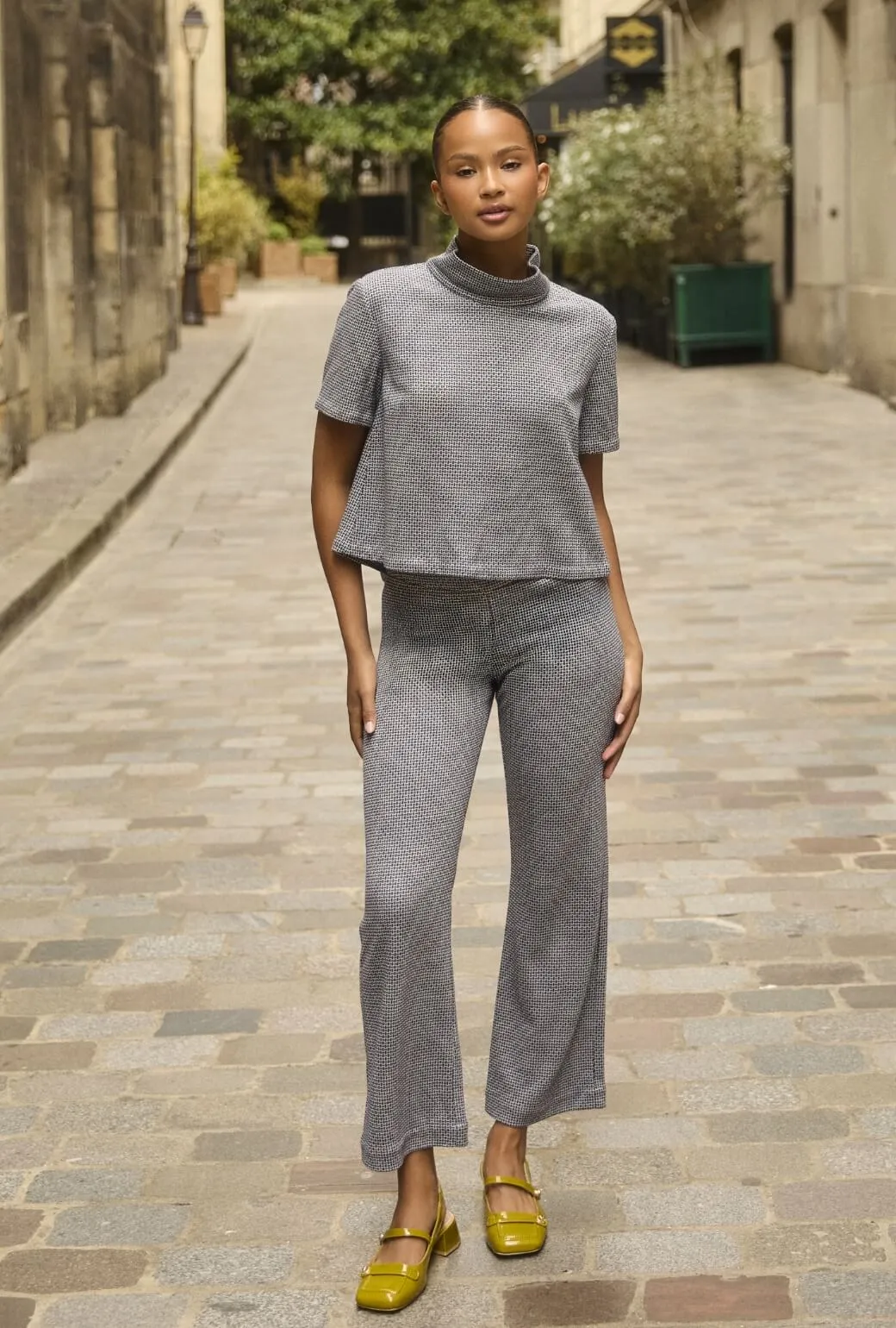 Quick Pack Simple Cut The Paley Pant - Navy Knit