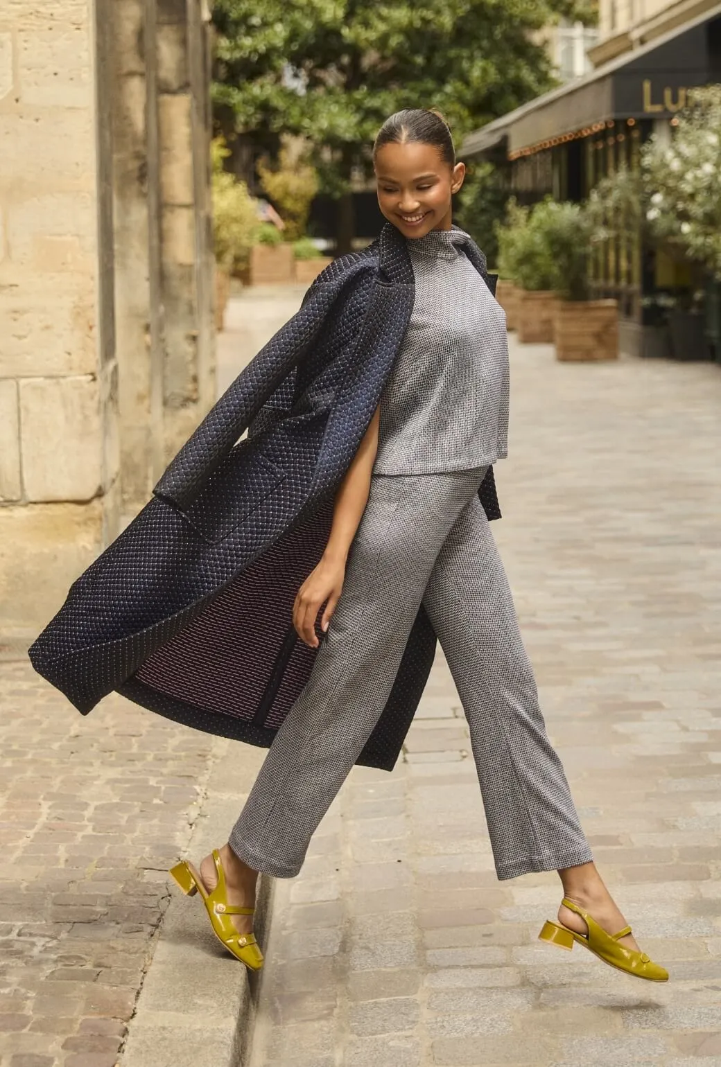The Paley Pant - Navy Knit SoftLining
