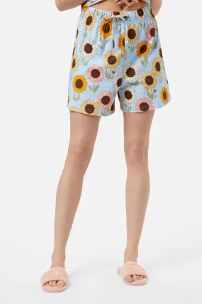 Quick Dry Fabric Sunflower Lounge Short