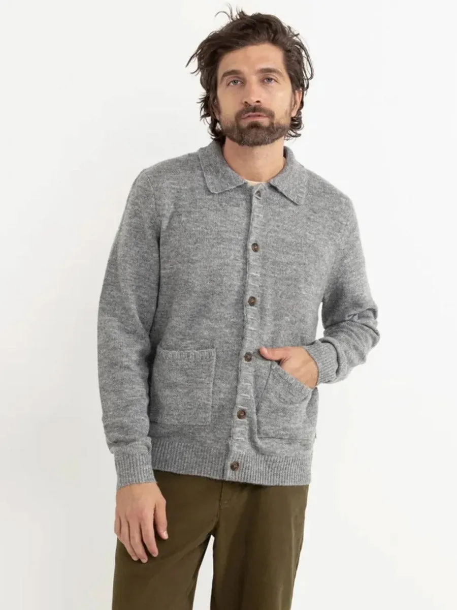 Breathable Construction Wicking Inner Lining RHYTHM MOHAIR WHIP STITCH KNIT - GREY