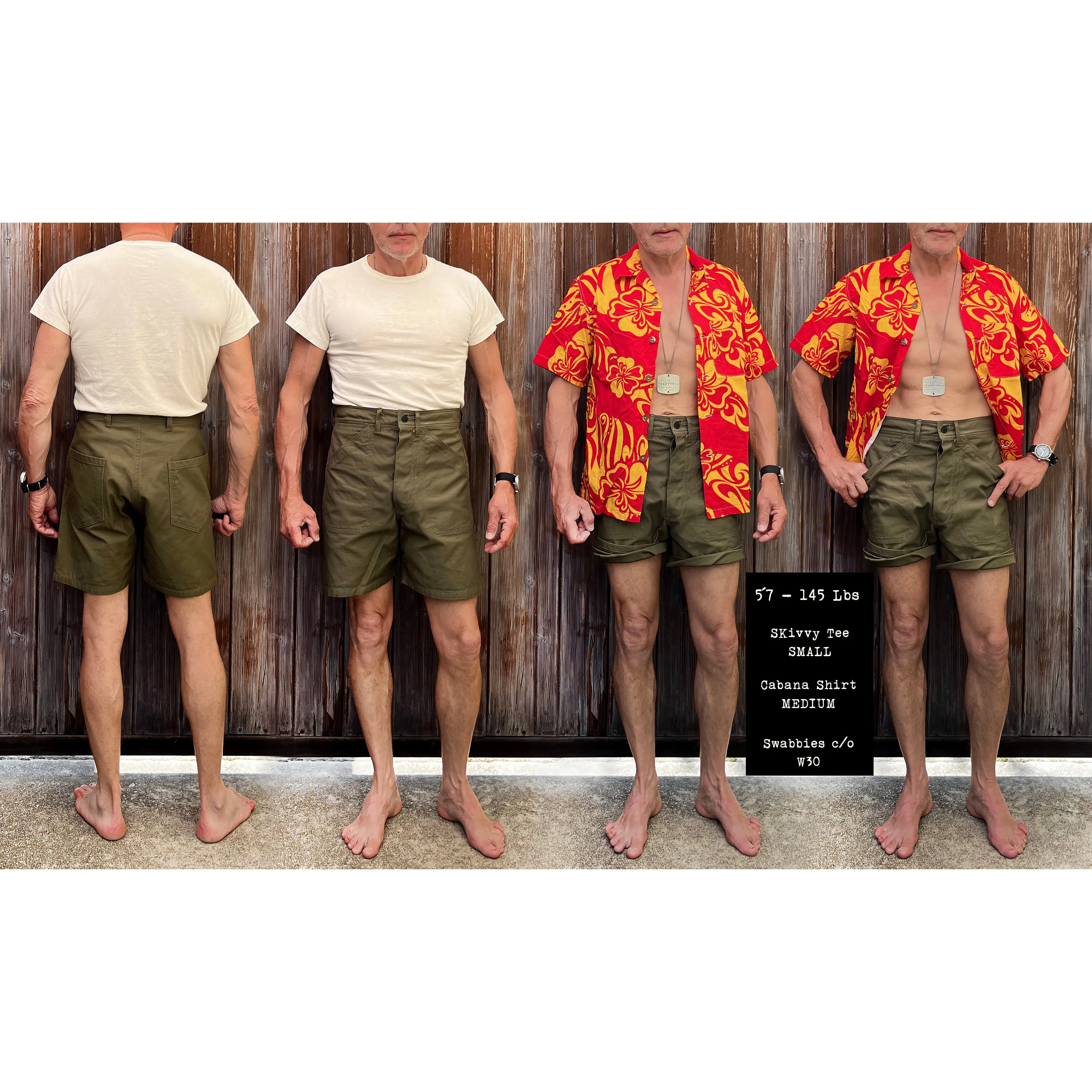 Swabbies Cut-offs - OG-107 cotton sateen Motion Support