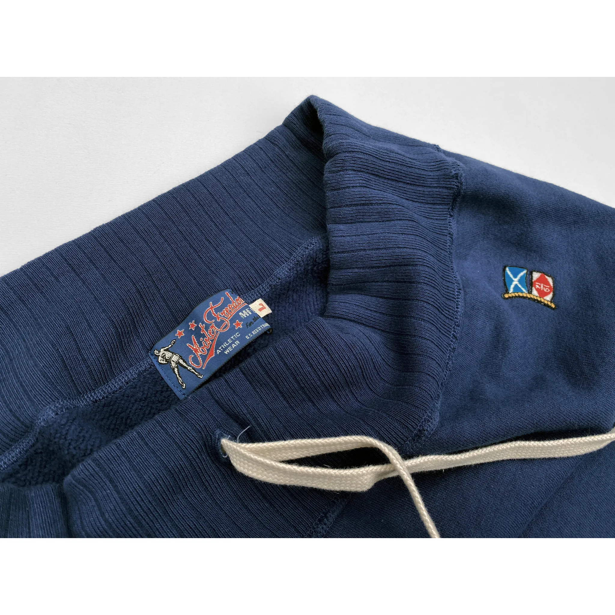 SWEATPANTS CUT-OFFS - Prussian Blue High Stretch Fit