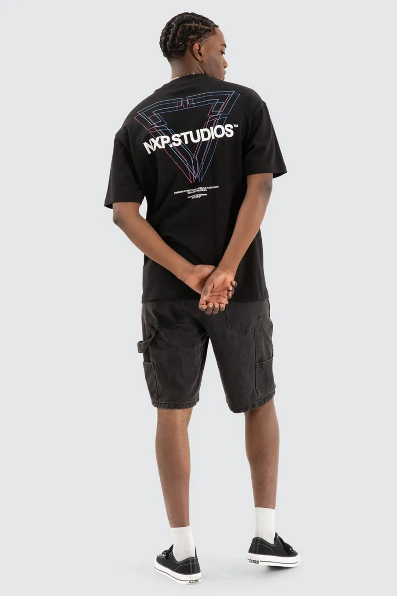 Dagger Box Fit Tee Jet Black LightweightLayeredFabric