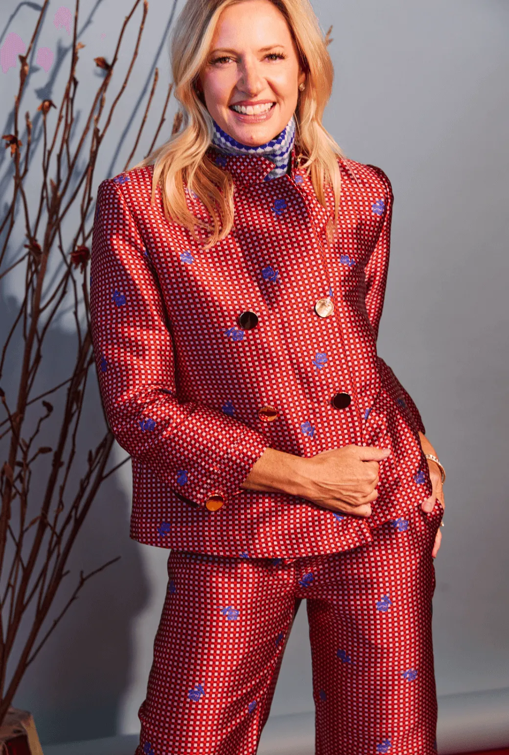 Moisture Wicking Finish Swell Jacket - Gingham et Rose