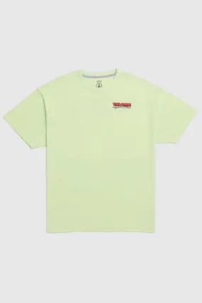 Stylish T-shirt QuickRelease Closure Surf Vitals Shred Deck Short Sleeve Tee Muted Lime